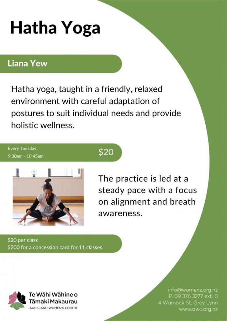 Hatha Yoga Auckland Women's Centre