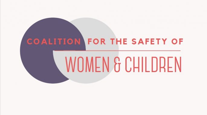 logo for the coalition for the safety of women and children