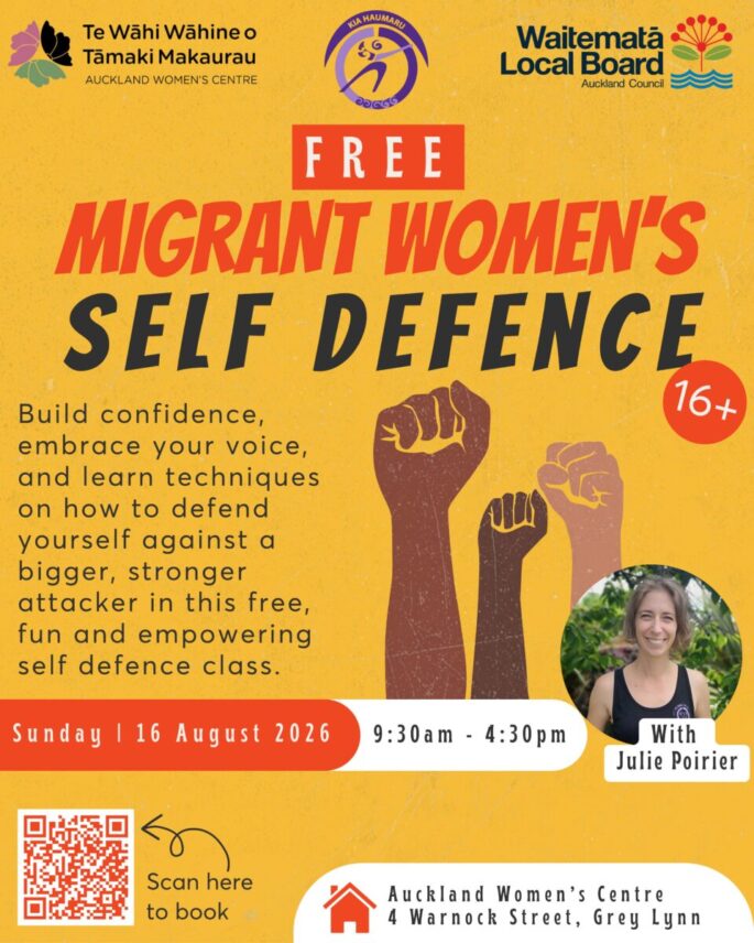 Migrant Women's Self Defence poster
